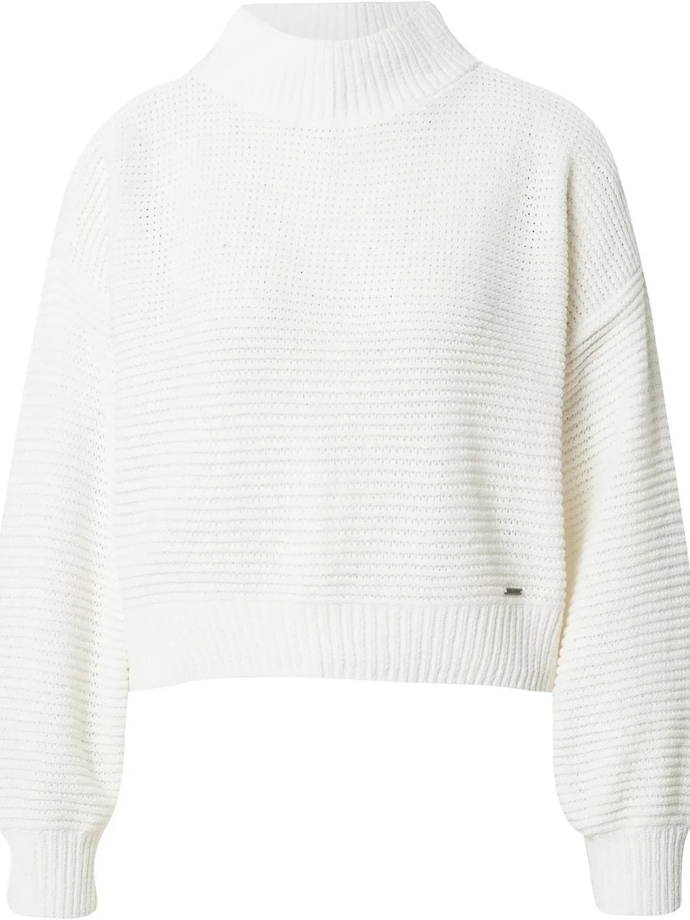Women's Hollister White Mock Neck Knit Sweater